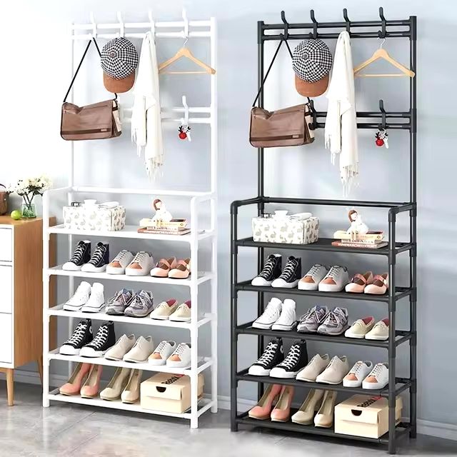 👞👔🧢 Rack Multifuncional - Organização Completa para Sapatos, Camisas e Chapéus! 👞👔🧢