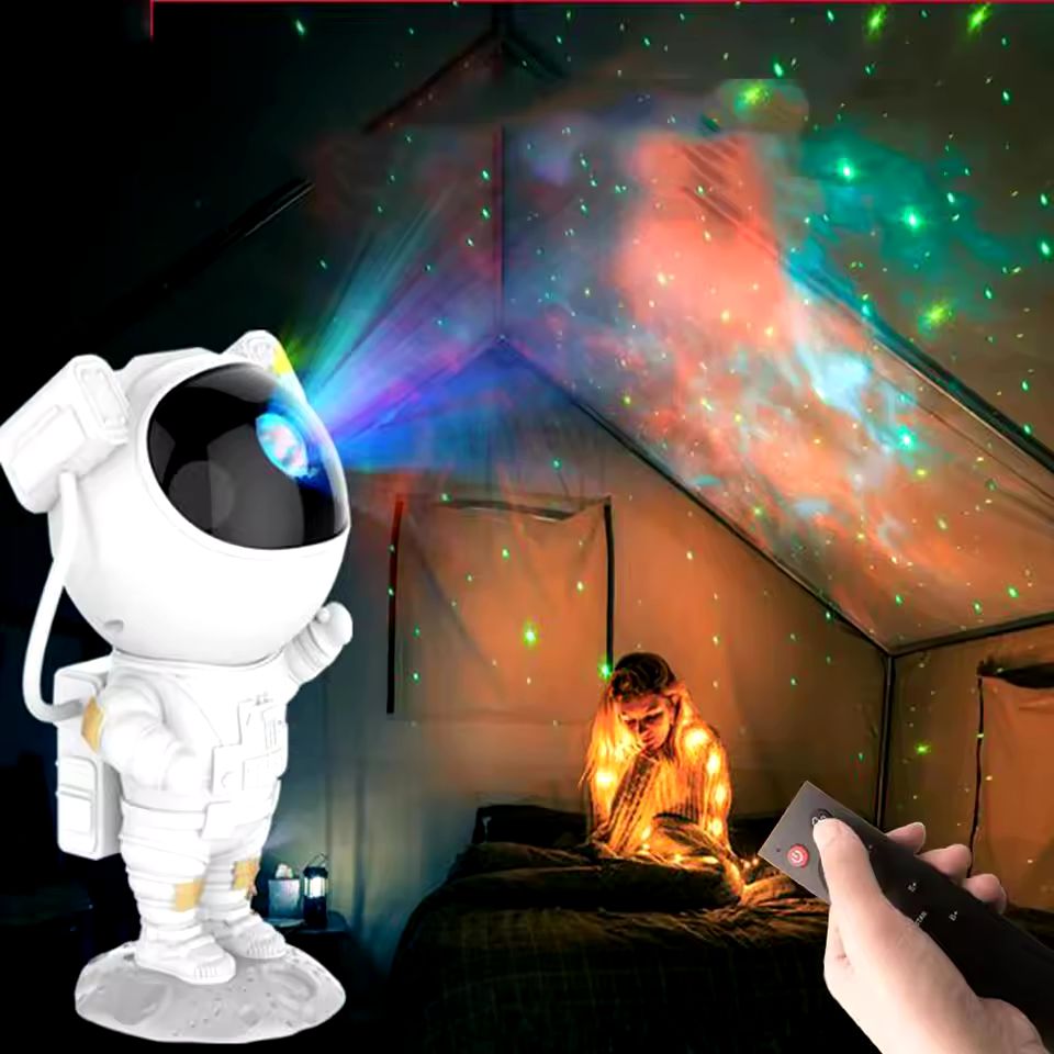 Astronauta LED Galaxy Projetor