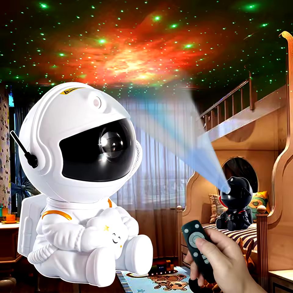 Astronauta LED Galaxy Projetor