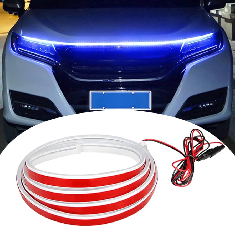 Fita LED DRL Flexível para Carro – Estilo Moderno e Máxima Visibilidade