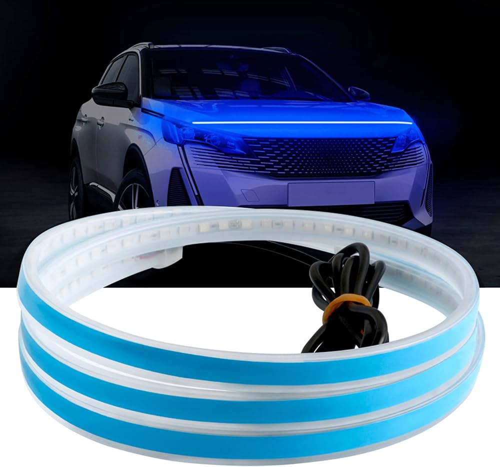Fita LED DRL Flexível para Carro – Estilo Moderno e Máxima Visibilidade